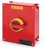 Wyłącznik przeciwpożarowy Scame Isolators FR 100A 6P IP65 żółta rękojeść